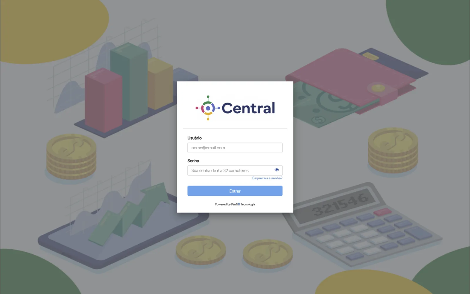 Central de Gestão — captura web 1